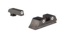 Lataa kuva Galleria-katseluun, Trijicon Bright & Tough™ Night Sight Set with White Outline/Green Tritium Front and White Outline/Orange Tritrium Rear — for GLOCK® Models 20, 21, 29, 30, and 41 (including S and SF variants)