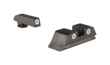 Lataa kuva Galleria-katseluun, Trijicon Bright & Tough™ Night Sight Set with White Outline/Green Tritium Front and White Outline/Yellow Tritrium Rear — for GLOCK® Models 20, 21, 29, 30, and 41 (including S and SF variants)