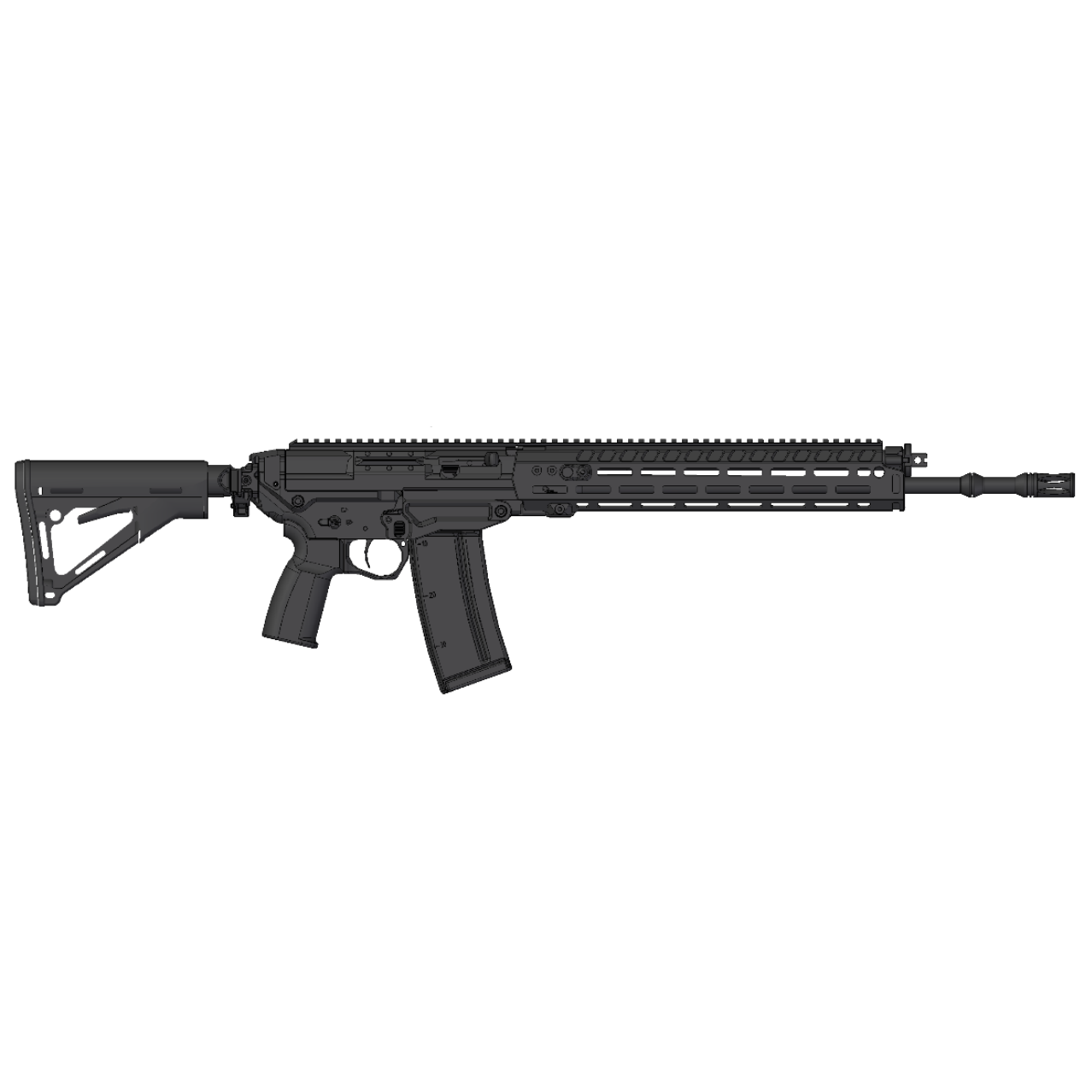 Free Floating Handguard SG550/560 incl. New Style Gasblock