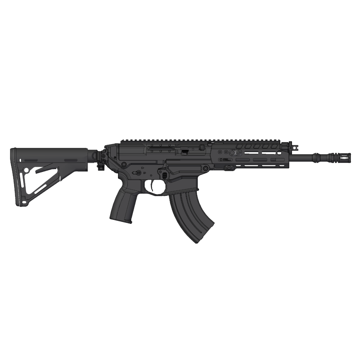 Free Floating Handguard SG552/553/563 incl. New Style Gasblock