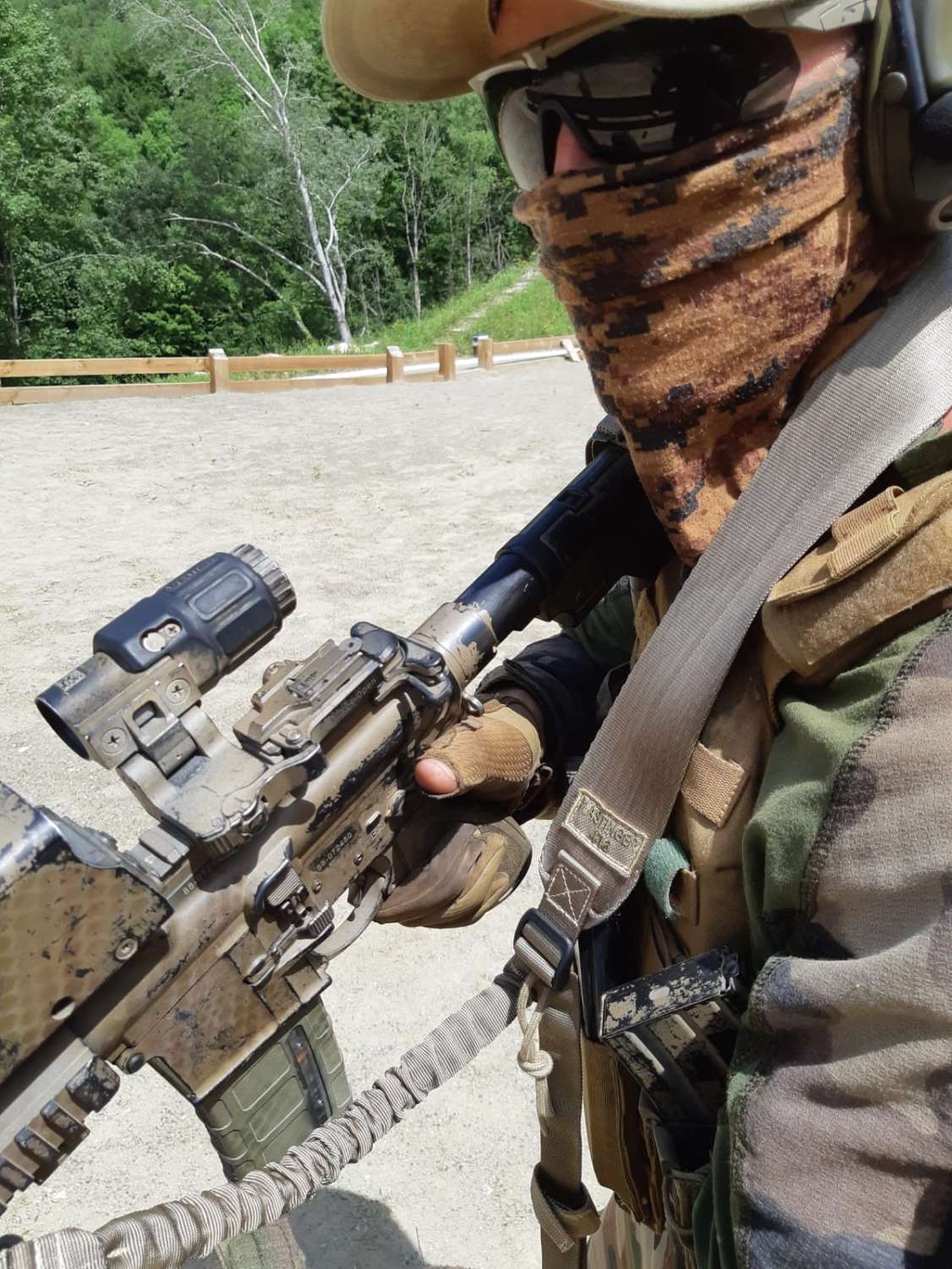 2-point sling for your H&K MR223 coyote tan