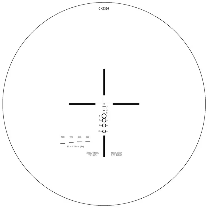 Elcan SpecterDR 1x/4x 7.62 NATO CX5396 Ballistic FDE