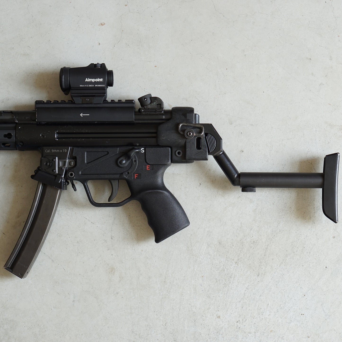 B&T Folding Helmet/Visor Stock HK MP5/MP5SD (pre-owned)