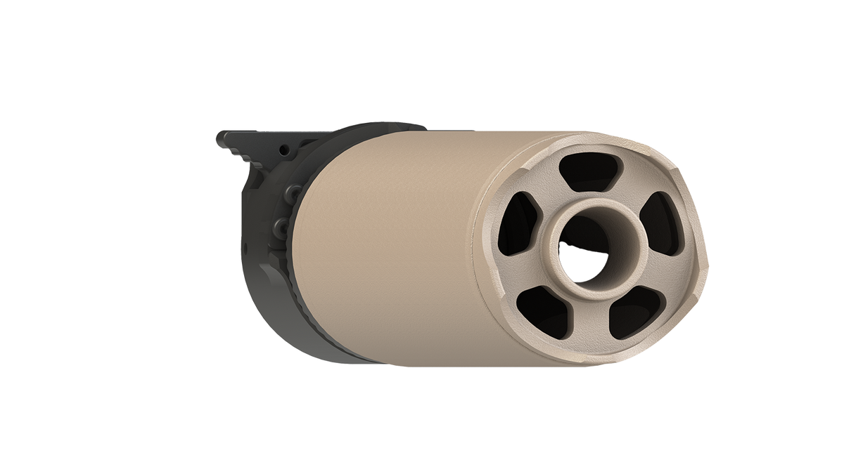 B&T Blast Deflector for Rotex®-X - 169mm - Sand RAL8031 (up to cal .308)