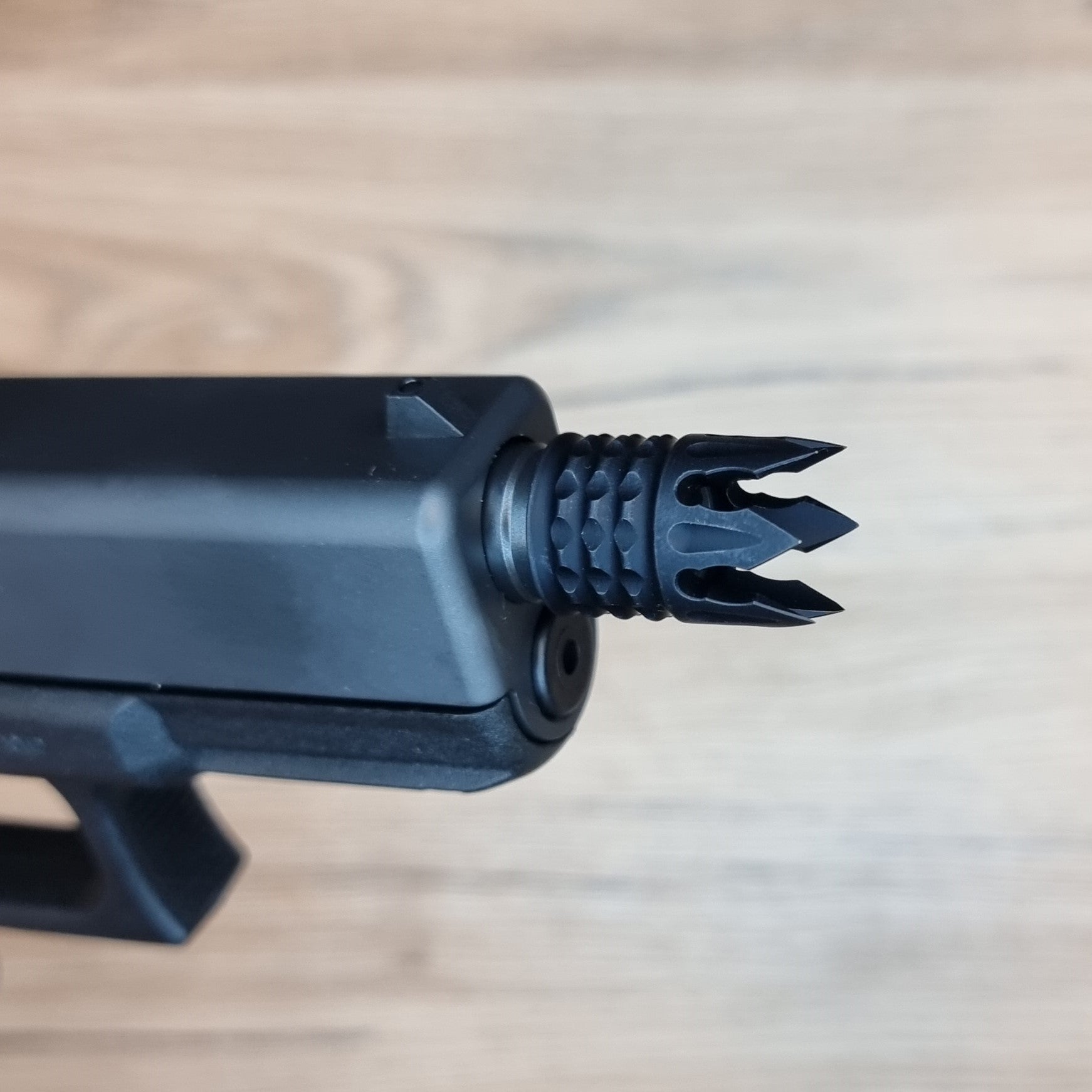 Threaded barrel nut for Glock threaded barrels