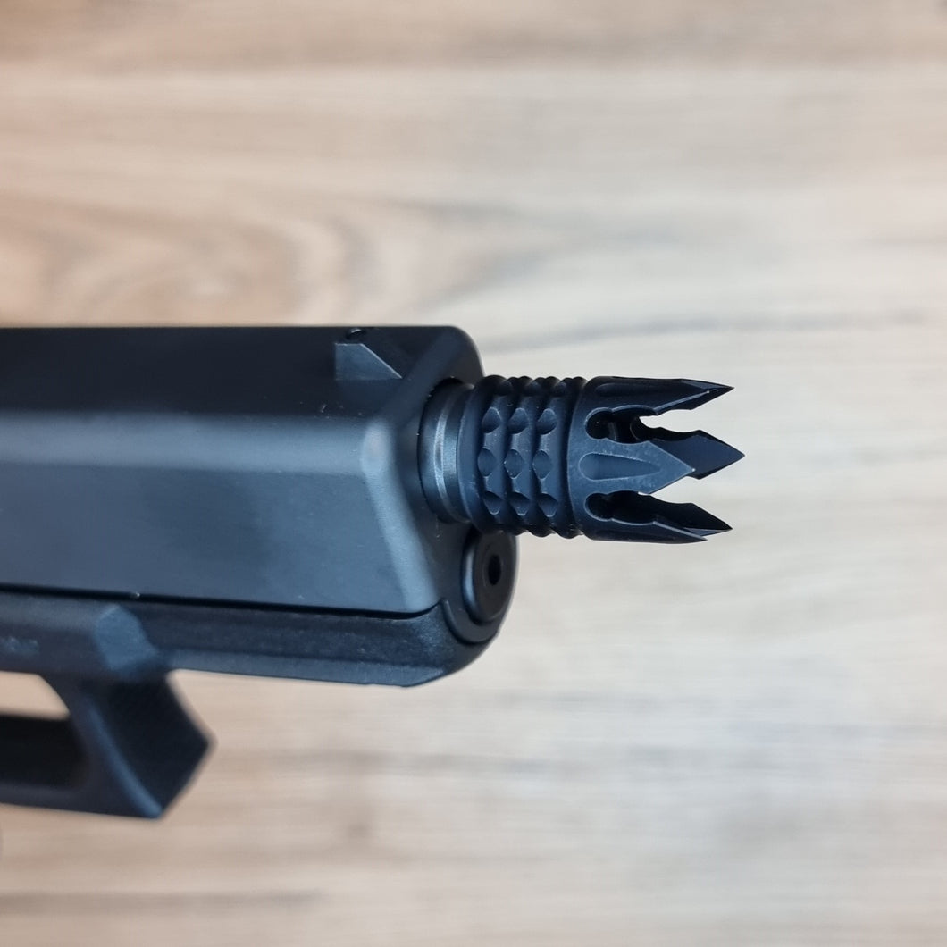 Threaded barrel nut for Glock threaded barrels