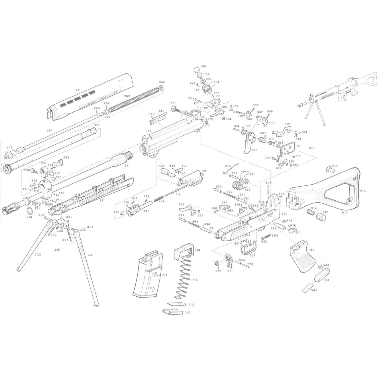 SG550 Spare Parts