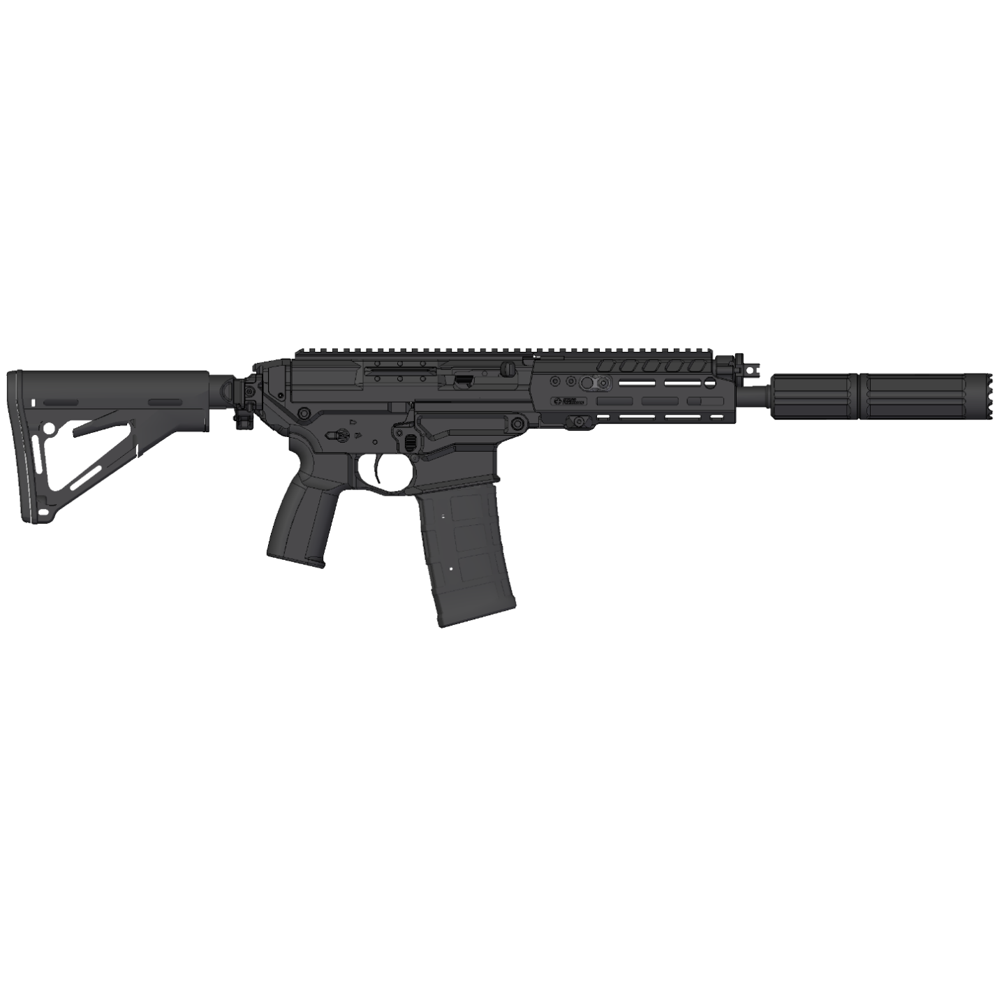 Free Floating Handguard SG552/553/563 incl. New Style Gasblock