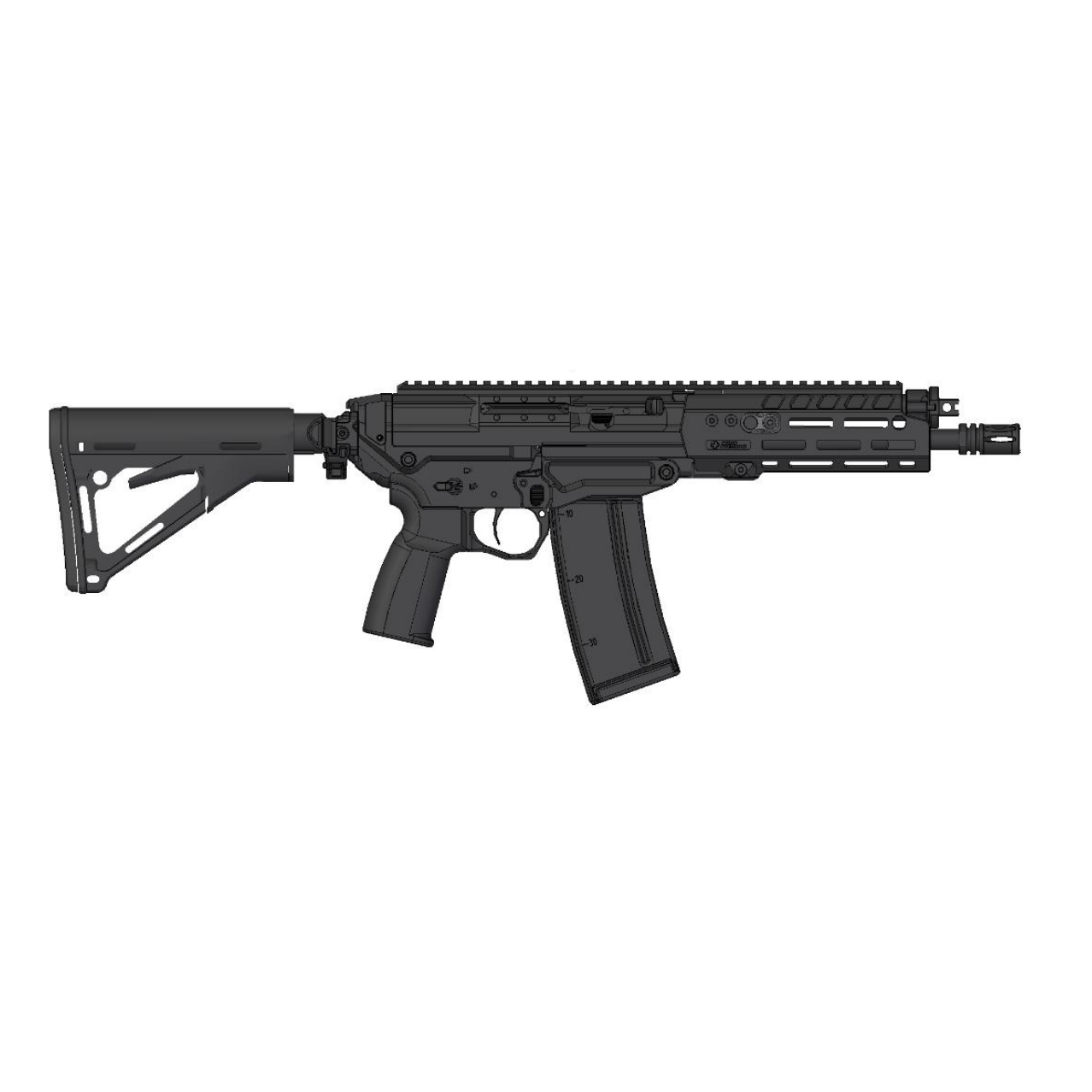 Free Floating Handguard SG552/553/563 incl. New Style Gasblock