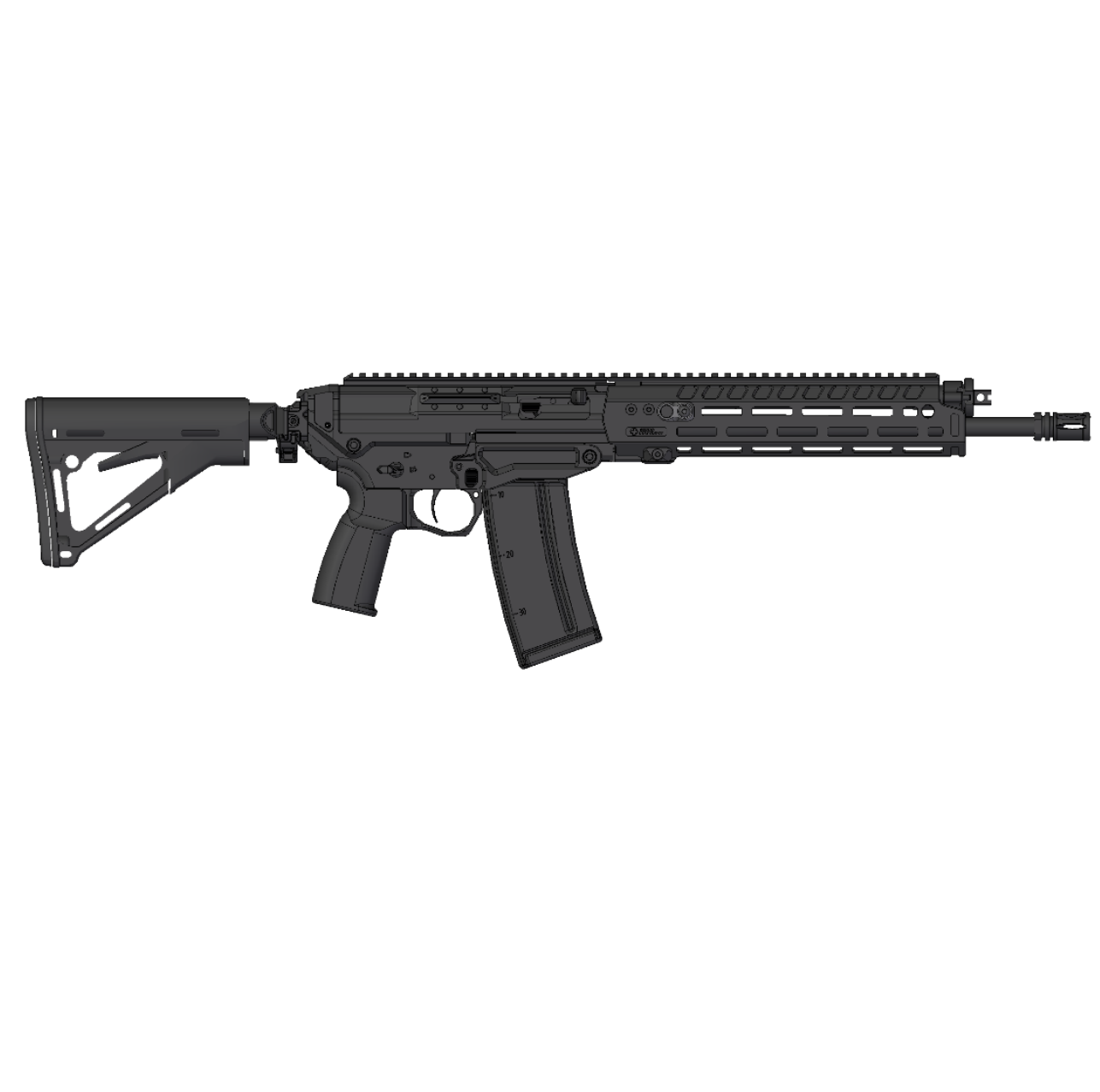 Free Floating Handguard SG551/561 incl. New Style Gasblock
