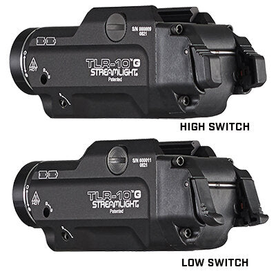 TLR-10 Flex - Incl. high switch (mounted), low switch, 2x CR123A batt and key kit - Black
