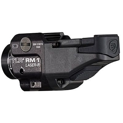 TLR RM 1 Laser - Incl tail cap switch, remote switch, mounting clips, key kit and CR123A - Black